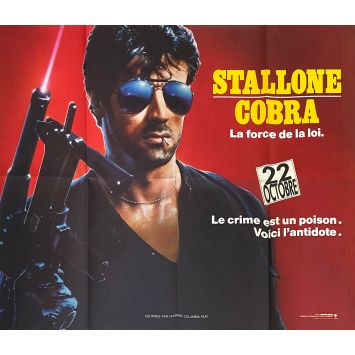 COBRA Movie Poster- 39x32 in. - 1986 - George P. Cosmatos, Sylvester Stallone