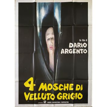 FOUR FLIES ON GREY VELVET Movie Poster- 39x55 in. - 1971 - Dario Argento, Jean-Pierre Marielle