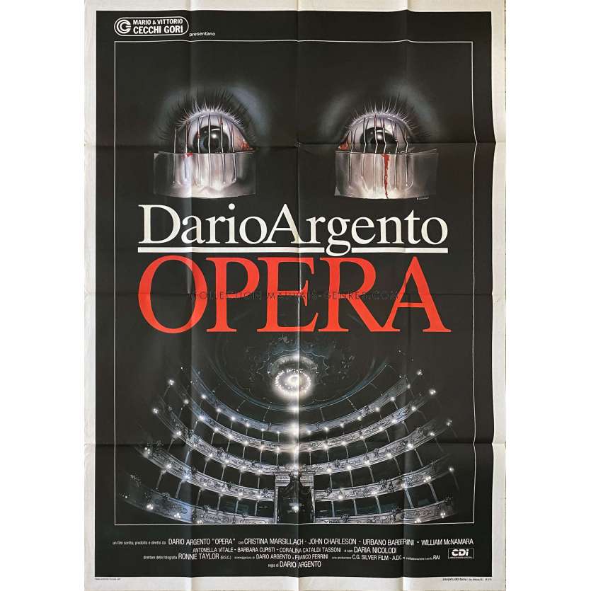 TERREUR A L'OPERA Affiche de film- 100x140 cm. - 1987 - Cristina Marsilach, Dario Argento