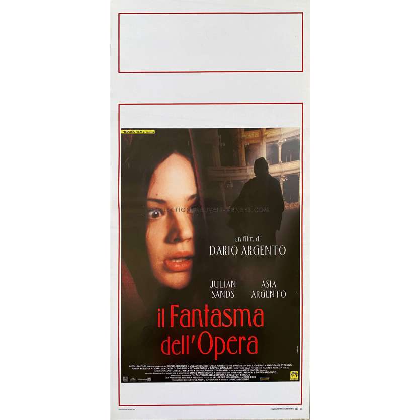 THE PHANTOM OF THE OPERA Movie Poster- 13x28 in. - 1998 - Dario Argento, Julian Sands, Asia Argento