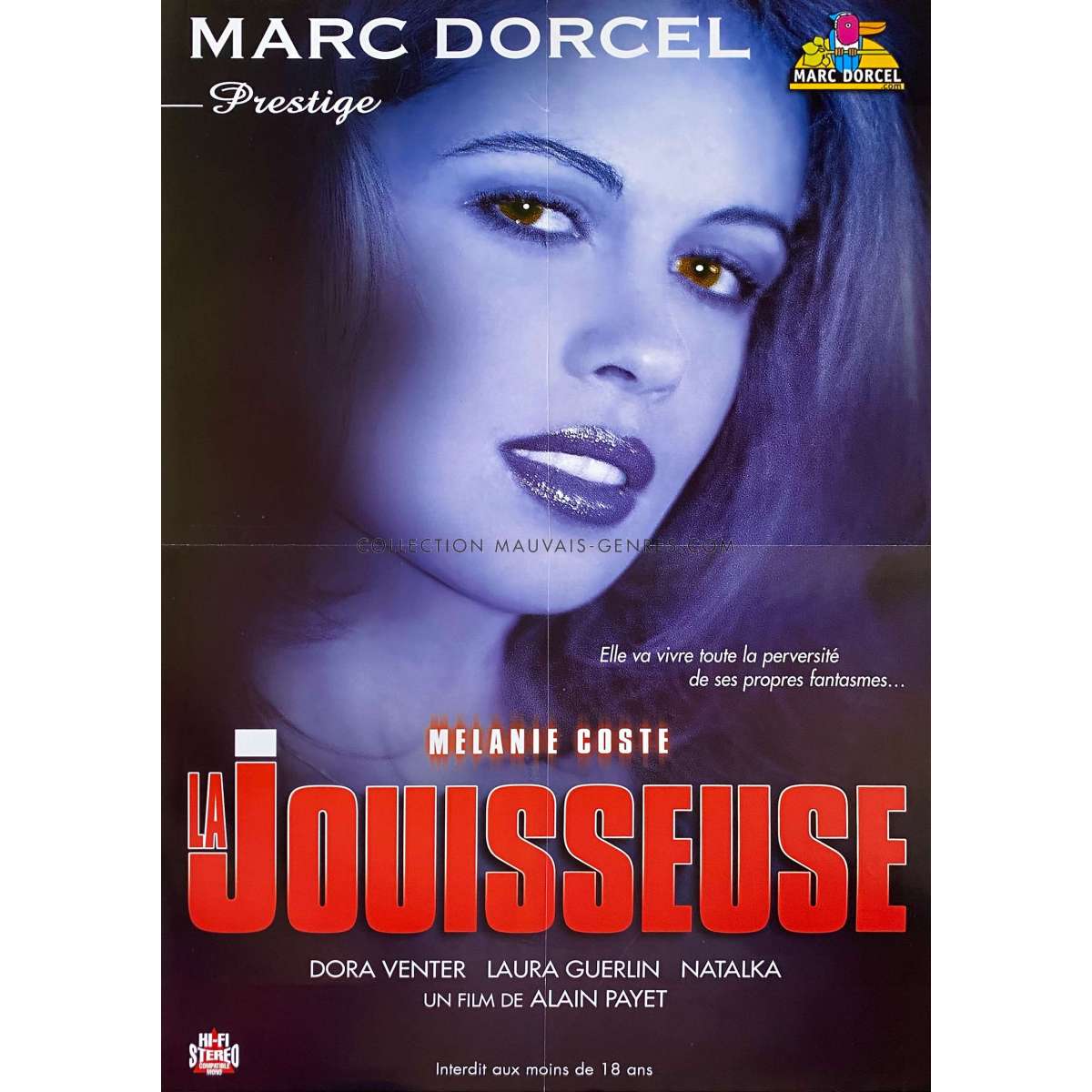 THE SENSUALIST French Adult Video Poster 15x21 In 2002 the-sensualist-french-adult-video-poster-15x21-in-2002
