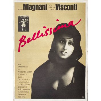 BEAUTIFUL Movie Poster- 15x21 in. - 1951/R1970 - Luchino Visconti, Anna Magnani