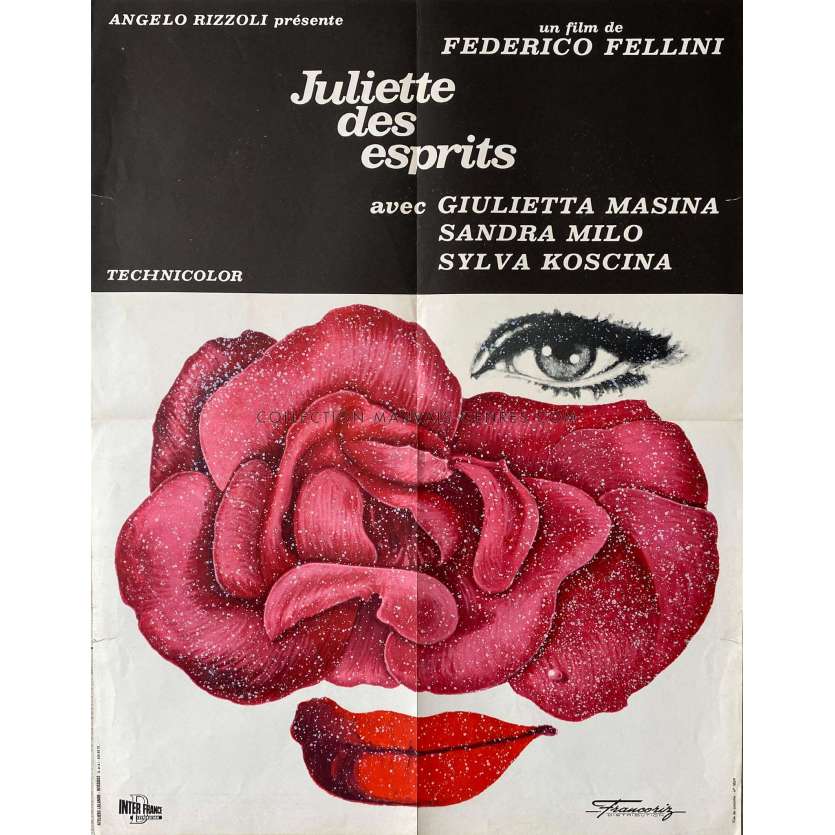 JULIET OF THE SPIRITS Movie Poster- 23x32 in. - 1965 - Federico Fellini, Giulietta Masina
