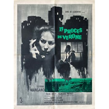 IL PROCESSO DI VERONA Movie Poster- 23x32 in. - 1963 - Carlo Lizzani, Silvana Mangano