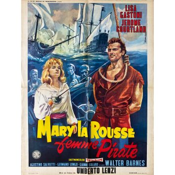 QUEEN OF THE SEAS Movie Poster- 23x32 in. - 1961 - Umberto Lenzi, Lisa Gastoni