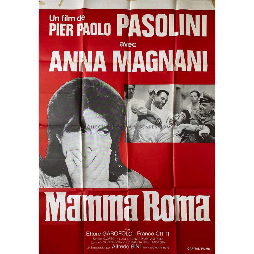 MAMMA ROMA Movie Poster- 38x59 in. - 1962/R1970 - Pier Paolo Pasolini, Anna Magnani
