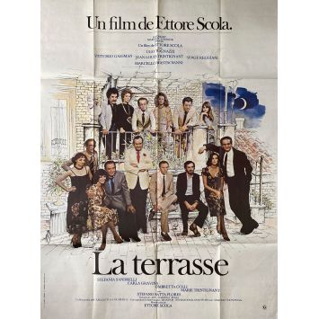 LA TERRASSE Affiche de film- 120x160 cm. - 1980 - Vittorio Gassman, Ugo Tognazzi, Ettore Scola