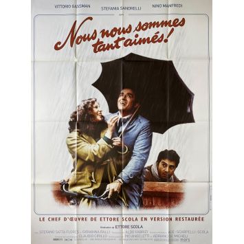 NOUS NOUS SOMMES TANT AIMES Affiche de film- 120x160 cm. - 1974/R1980 - Nino Manfredi, Vittorio Gassman, Ettore Scola