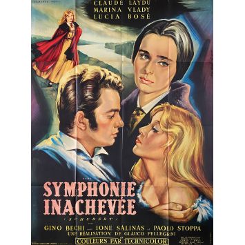 SYMPHONIE INACHEVEE Affiche de film- 120x160 cm. - 1956/R1960 - Marina Vlady, Glauco Pellegrini