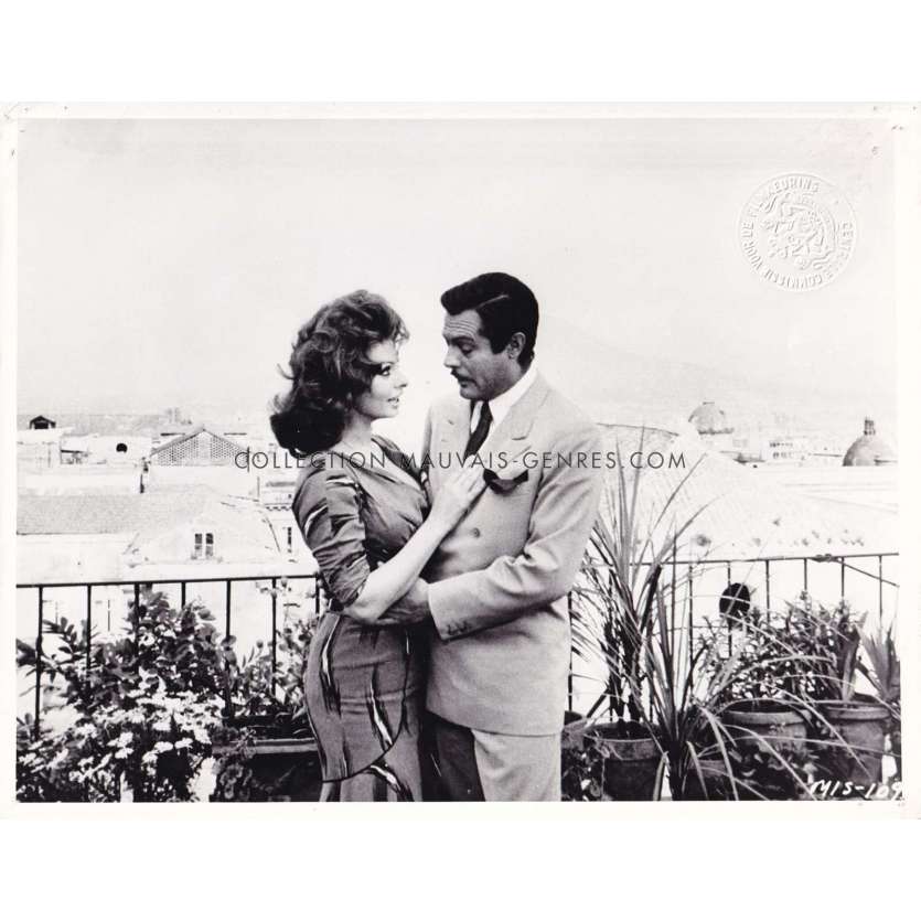 MARIAGE A L'ITALIENNE Photo de presse N04 - 20x25 cm. - 1964 - Sophia Loren, Marcello Mastroianni, Vittorio De Sica