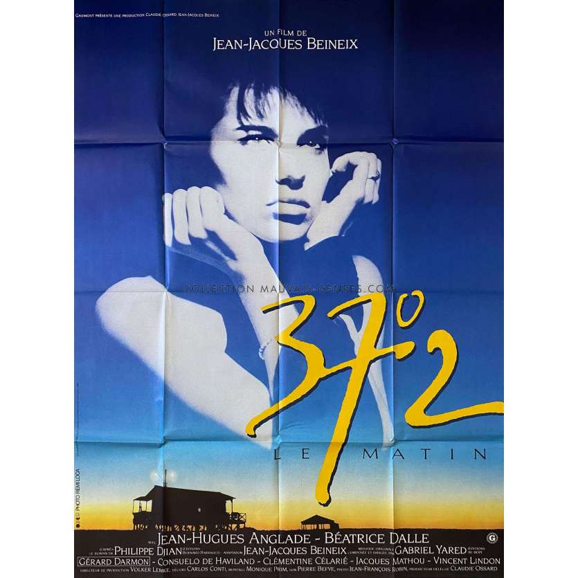 BETTY BLUE Original Movie Poster- 47x63 in. - 1986 - Jean-Jacques Beineix, Béatrice Dalle