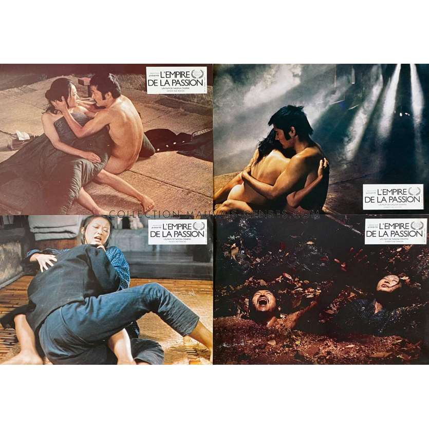 EMPIRE OF PASSION Lobby Cards x4 - 9x12 in. - 1978 - Nagisa Oshima, Tatsuya Fuji