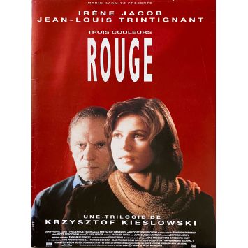 THREE COLORS - RED Pressbook- 9x12 in. - 1994 - Krzysztof Kieslowski, Irene Jacob, Jean-Louis Trintignant