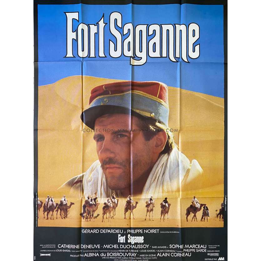 FORT SAGANNE Affiche de film- 120x160 cm. - 1984 - Gérard Depardieu, Alain Corneau