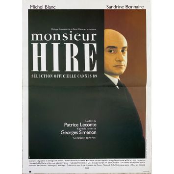 MONSIEUR HIRE Movie Poster- 15x21 in. - 1989 - Patrice Leconte, Michel Blanc