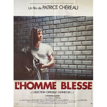 THE WOUNDED MAN Movie Poster- 47x63 in. - 1983 - Patrice Chéreau, Jean-Hugues Anglade