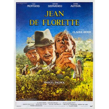 JEAN DE FLORETTE Affiche de film- 40x54 cm. - 1986 - Yves Montand, Gérard Depardieu, Claude Berri