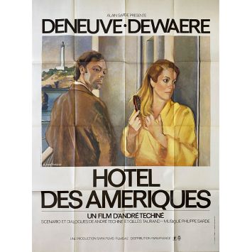 HOTEL DES AMERIQUES Affiche de film- 120x160 cm. - 1981 - Catherine Deneuve, André Téchiné