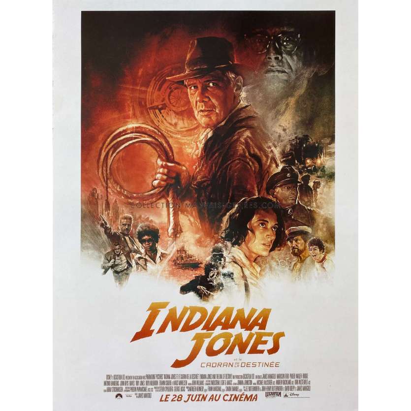 INDIANA JONES ET LE CADRAN DE LA DESTINEE Affiche de film- 40x54 cm. - 2023 - Harrison Ford, James Mangold