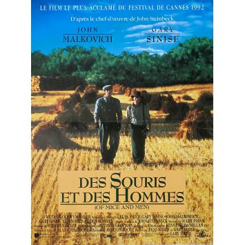 DES SOURIS ET DES HOMMES Affiche de film- 40x54 cm. - 1992 - John Malkovich, Gary Sinise