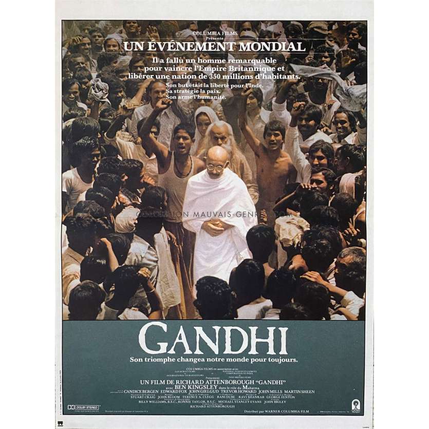 GANDHI Movie Poster- 15x21 in. - 1982 - Richard Attenborough, Ben Kingsley