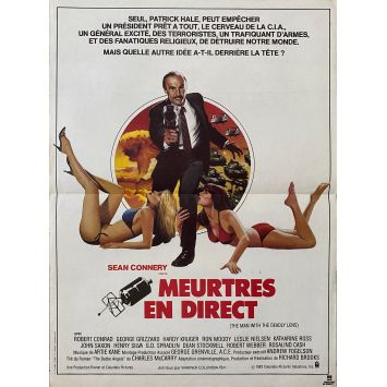 MEURTRES EN DIRECT Affiche de film- 40x54 cm. - 1982 - Sean Connery, Richard Brooks