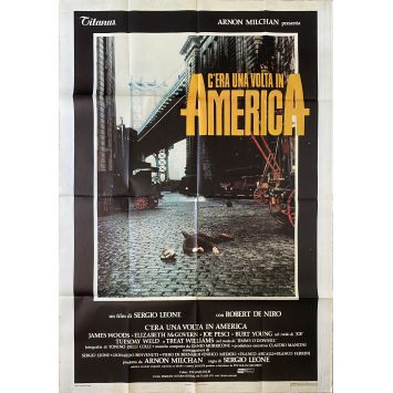 IL ETAIT UNE FOIS EN AMERIQUE Affiche de film- 100x140 cm. - 1984 - Robert de Niro, Sergio Leone