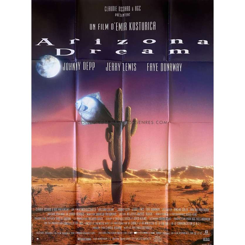 ARIZONA DREAM Movie Poster- 47x63 in. - 1993 - Emir Kusturica, Johnny Depp