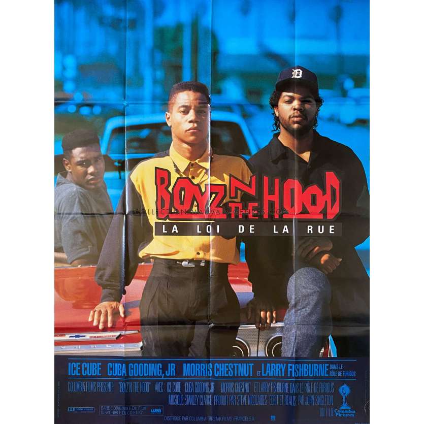BOYZN THE HOOD Movie Poster- 47x63 in. - 1991 - John Singleton, Cuba Gooding Jr., Laurence Fishburne