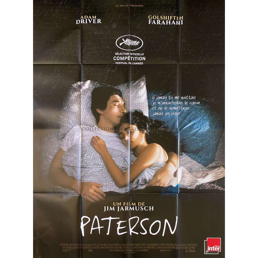 PATERSON Movie Poster- 47x63 in. - 2016 - Jim Jarmusch, Adam Driver