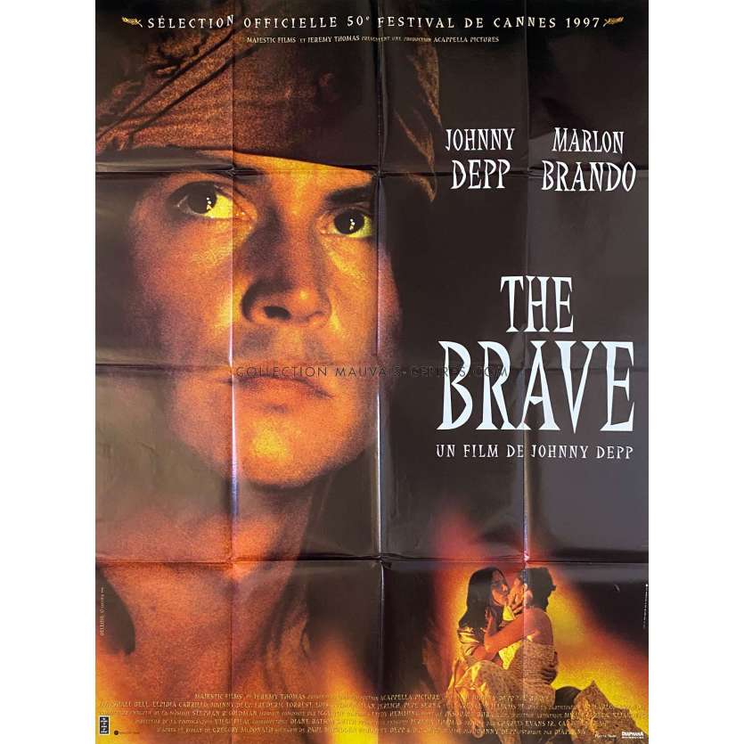 THE BRAVE Affiche de film- 120x160 cm. - 1997 - Marlon Brando, Johnny Depp
