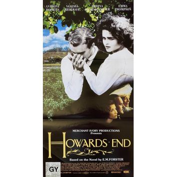 RETOUR A HOWARDS END Affiche de film- 33x78 cm. - 1992 - Anthony Hopkins, James Ivory
