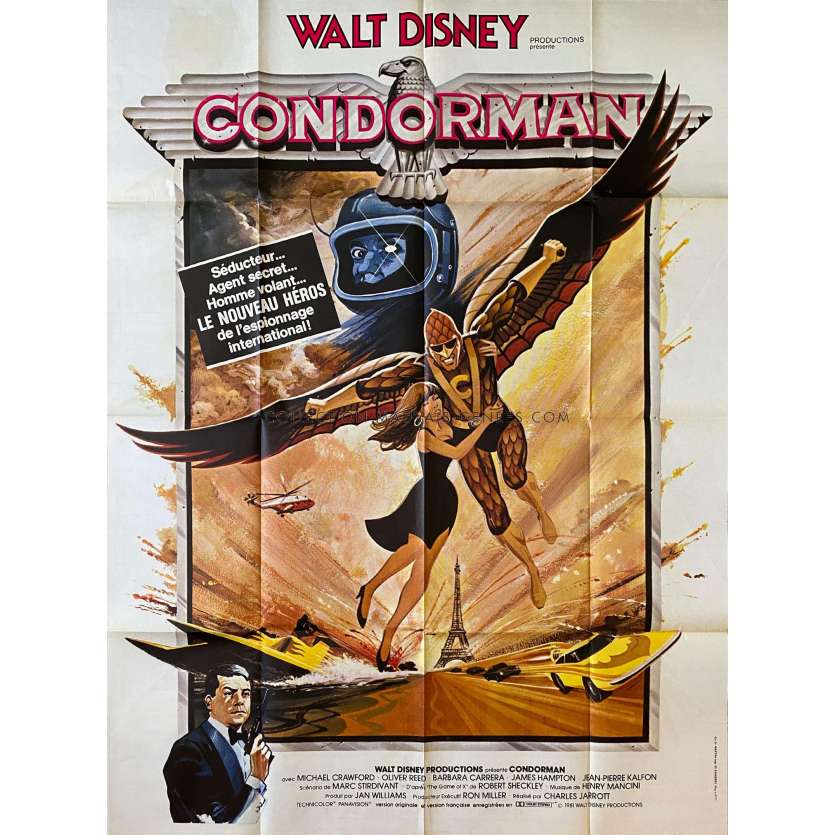 CONDORMAN Affiche de film- 120x160 cm. - 1981 - Oliver Reed, Charles Jarrott