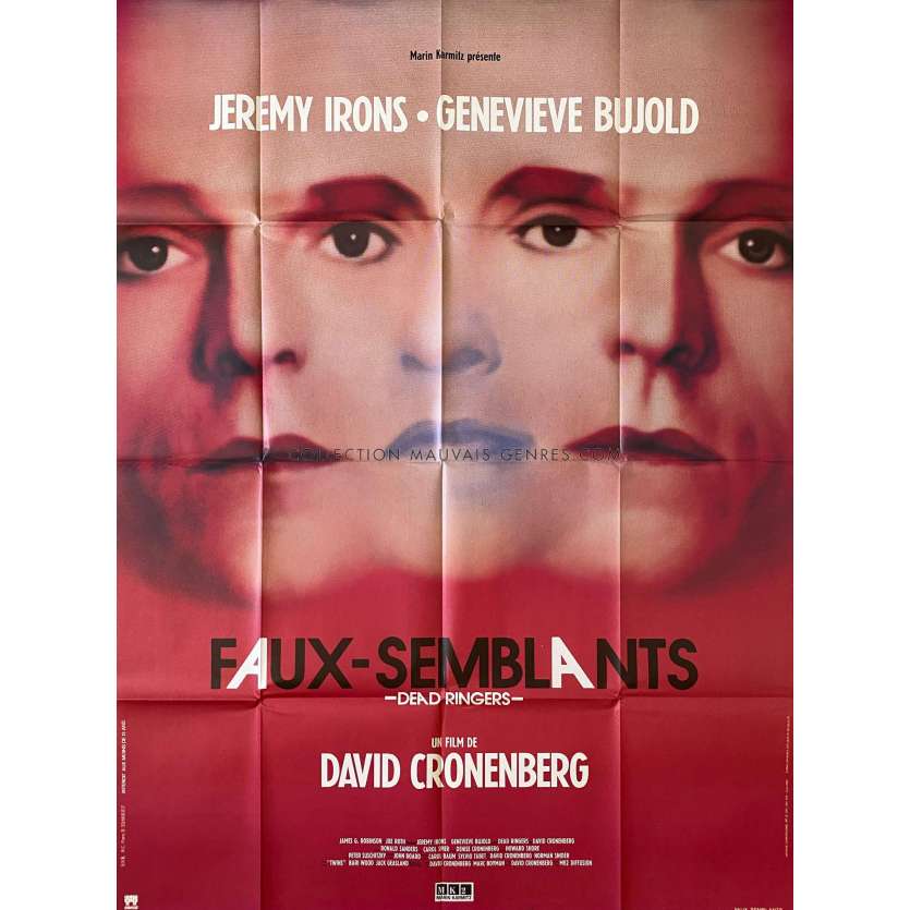 DEAD RINGERS Movie Poster- 47x63 in. - 1988 - David Cronenberg, Jeremy Irons