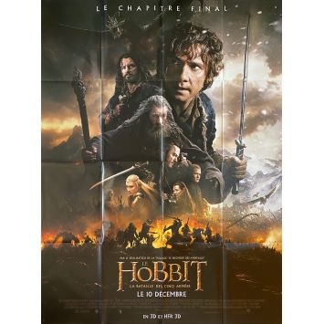 LE HOBBIT 3 LA BATAILLE DES 5 ARMEES Affiche de film- 120x160 cm. - 2015 - Ian McKellen, Peter Jackson