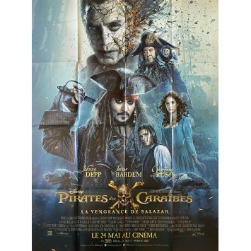 PIRATES DES CARAIBES 5 LA VENGEANCE DE SALAZAR Affiche de film- 120x160 cm. - 2017 - Johnny Depp, Joachim Rønning
