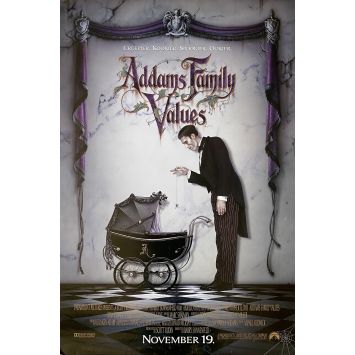 ADDAMS FAMILY VALUES Movie Poster- 27x41 in. - 1991 - Barry Sonnefeld, Christina Ricci