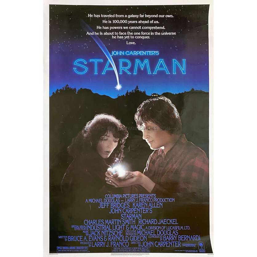STARMAN Affiche de film- 69x104 cm. - 1984 - Jeff Bridges, John Carpenter