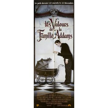 LES VALEURS DE LA FAMILLE ADDAMS Affiche de film- 60x160 cm. - 1991/R2023 - Christina Ricci, Barry Sonnefeld