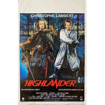 HIGHLANDER Affiche de film- 35x55 cm. - 1985/R2023 - Christophe Lambert, Russel Mulcahy