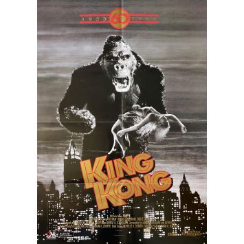 KING KONG Affiche Vidéo- 65x97 cm. - 1933/R1993 - Fay Wray, Merian C. Cooper