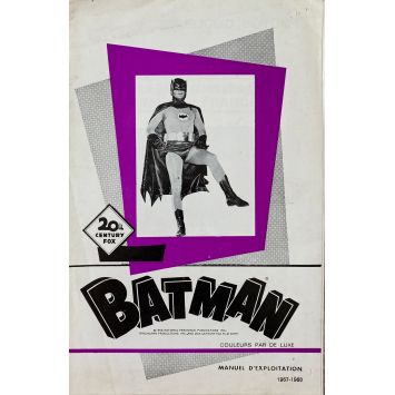 BATMAN 1966 Dossier de presse 8 pages. - 16x24 cm. - 1966 - Adam West, Bob Kane