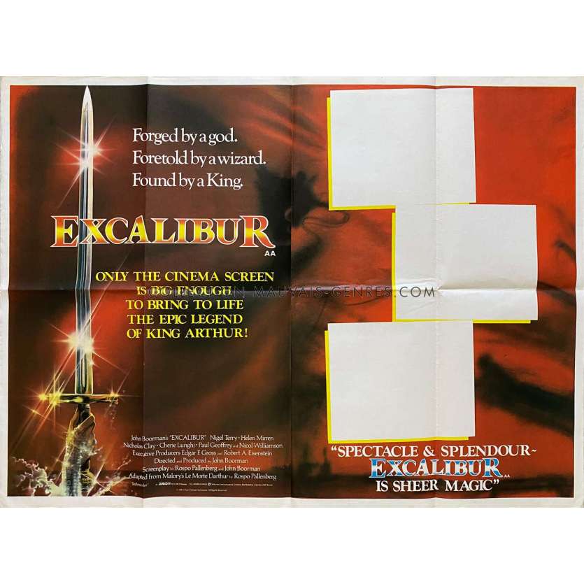 EXCALIBUR Movie Poster LC Style - 30x40 in. - 1981 - John Boorman, Nigel Terry, Helen Mirren
