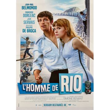 L'HOMME DE RIO Affiche de film- 40x54 cm. - 1964/R2023 - Jean-Paul Belmondo, Philippe de Broca