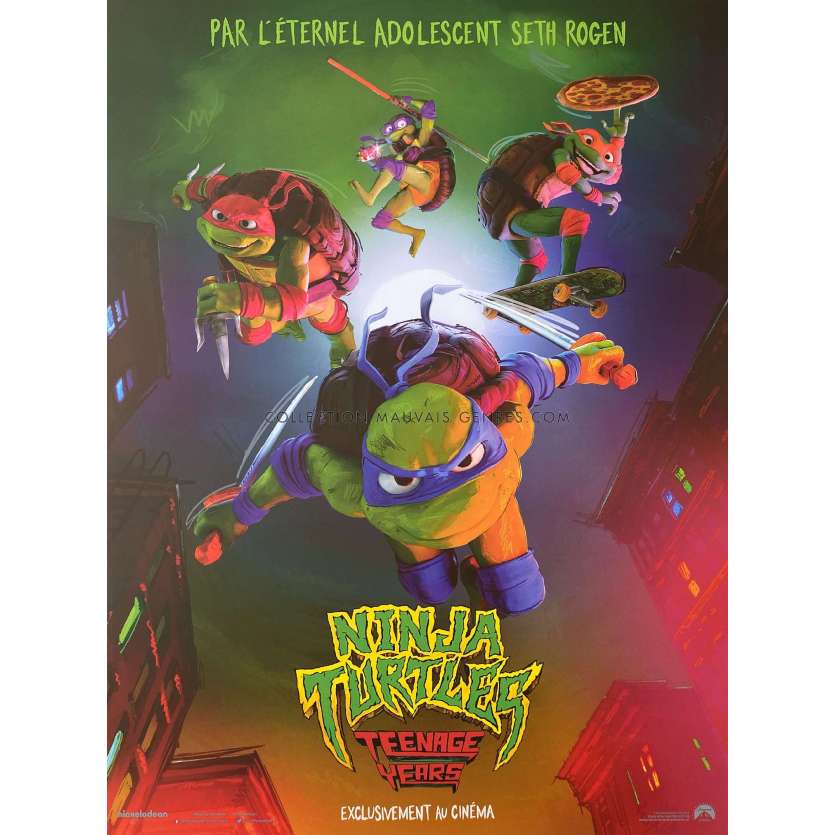 NINJA TURTLES : TEENAGE YEARS Affiche de film- 40x54 cm. - 2023 - Micah Abbey, Jeff Rowe