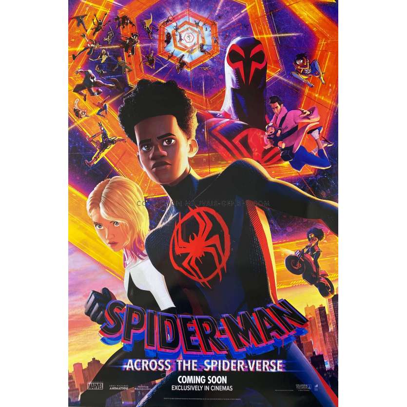 SPIDER-MAN : ACROSS THE SPIDER-VERSE Affiche de film- 69x102 cm. - 2023 - Shameik Moore, Joaquim Dos Santos