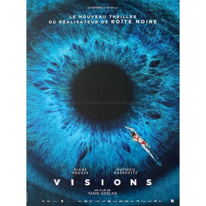 VISIONS Movie Poster Style A - 15x21 in. - 2023 - Yann Gozlan, Diane Kruger, Mathieu Kassovitz