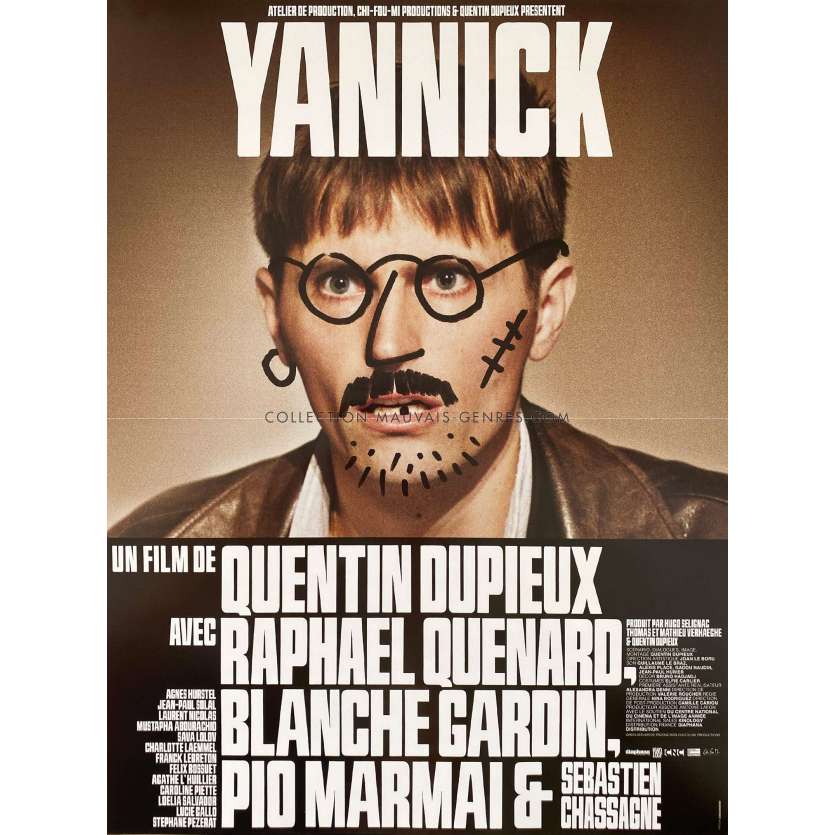 YANNICK Affiche de film- 40x54 cm. - 2023 - Raphaël Quenard, Quentin Dupieux