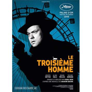LE TROISIEME HOMME Affiche de film  40x60 - R2015 - Joseph Cotten, Orson Welles