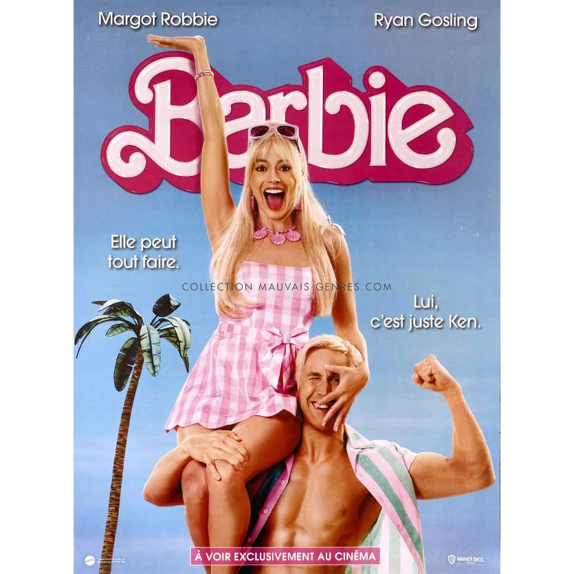 BARBIE Affiche de film Style A - 40x54 cm. - 2023 - Margot Robbie, Ryan Gosling, Greta Gerwig